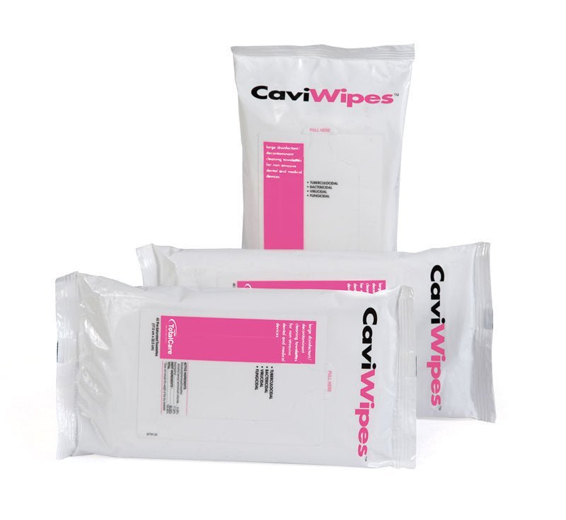 CaviWipes Flat Pack Surface Disinfectant Wipes 7" x 9", 45 count
