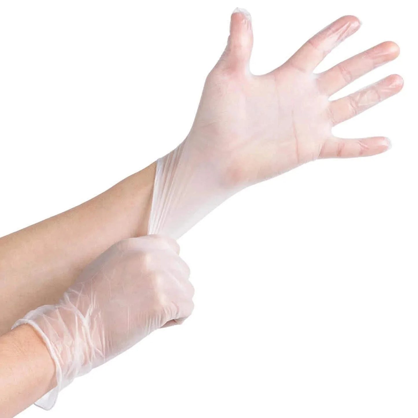 Alliance Medical Grade Vinyl Disposable Gloves Large, Powder-Free, Latex Free