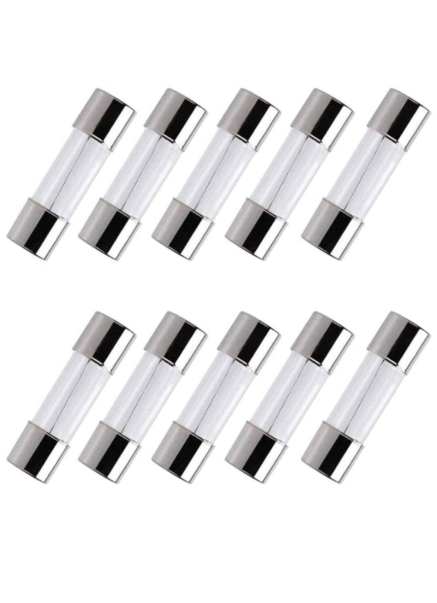 Replacement 10amp /250v /5mm x 20mm Fuses for Teeth Whitening + Beauty Equipment, Pack of 5