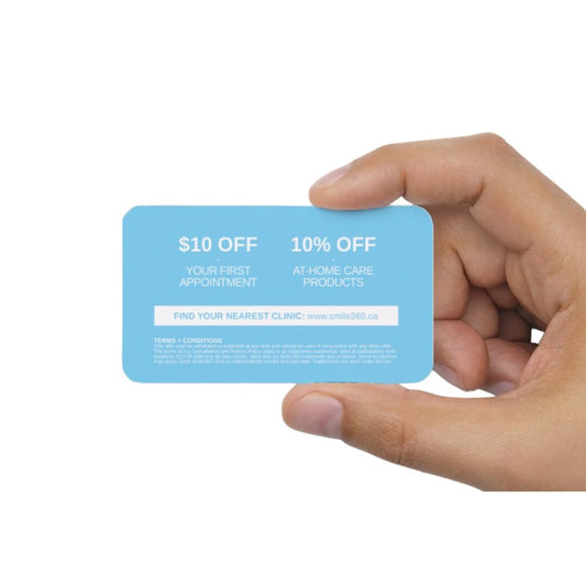 Smile360 POS Promotional Savings Cards, Pack of 25