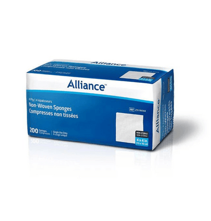 4” x 4” Gauze Facial Sponge Non - Woven, Non Sterile 4ply