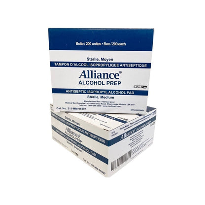 Alliance Disinfection Alcohol Prep Pads Medium, 25 count