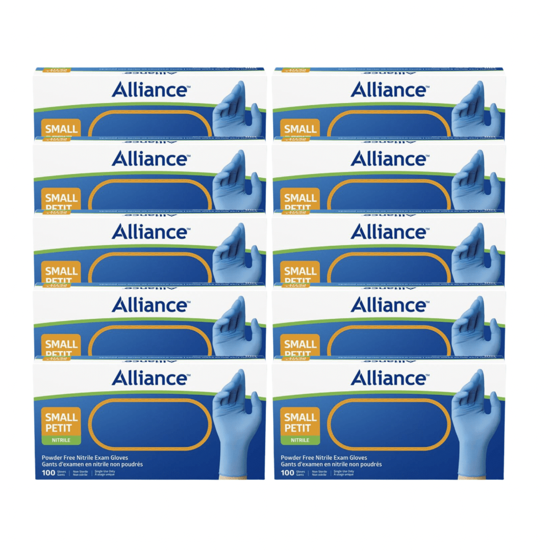 Alliance Disposable Nitrile Gloves, Medical Grade Exam Gloves, Small