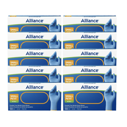 Alliance Disposable Nitrile Gloves, Medical Grade Exam Gloves, Small