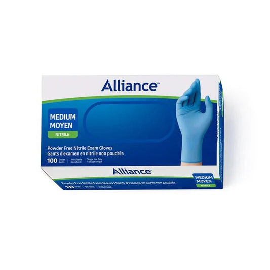 Alliance Nitrile Disposable Gloves, Powder Free Nitrile Exam Gloves