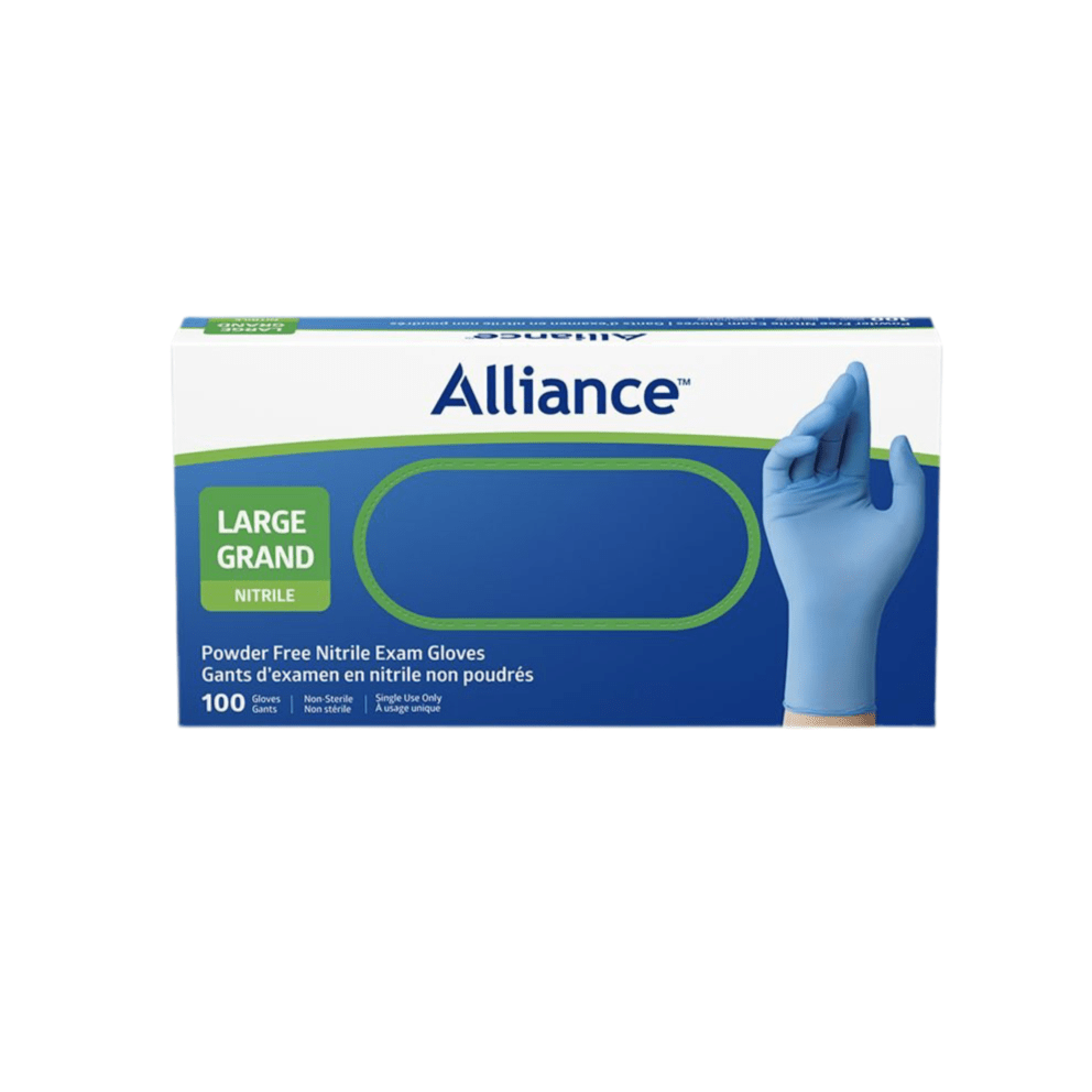Alliance Nitrile Disposable Gloves, Powder Free Nitrile Exam Gloves