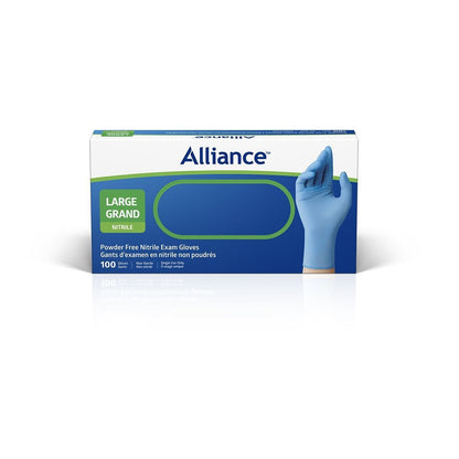 Alliance Nitrile Disposable Gloves, Powder Free Nitrile Exam Gloves