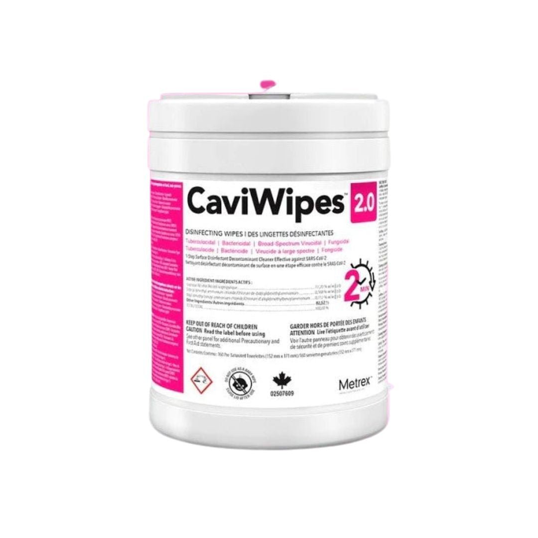 CaviWipes 2.0 Surface Disinfectant Wipe, 6" x 7" 160 count