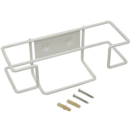 Disposable Glove Box Holder, Wall Mount Dispenser, White Coated Wire