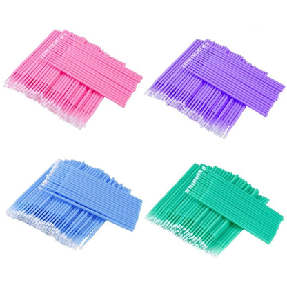 Disposable Micro Brush Applicators for Nails, Lashes, Tooth Gems + more