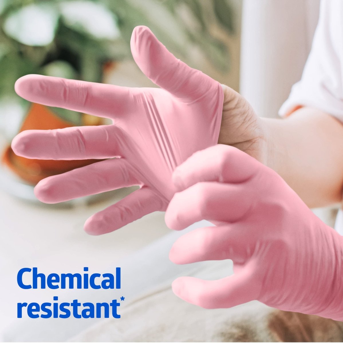 Medline PinkSense Pink Nitrile Gloves Powder Free Box/250