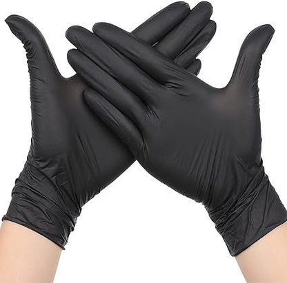 Medline VersaShield Storm Black Disposable Nitrile Gloves, Powder Free