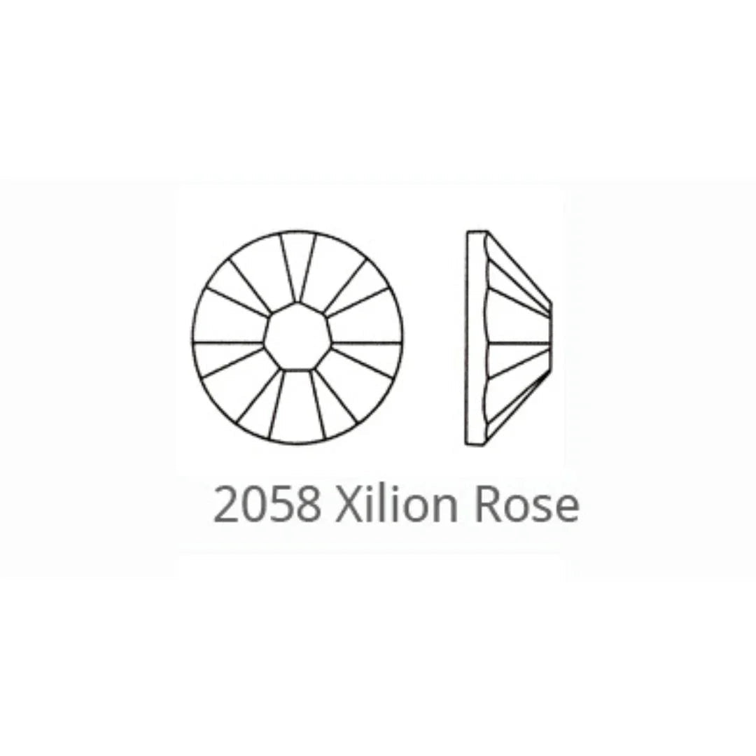 Swarovski Tooth Gems, 2058 Xilion Rose SS6 Standard 2mm Round