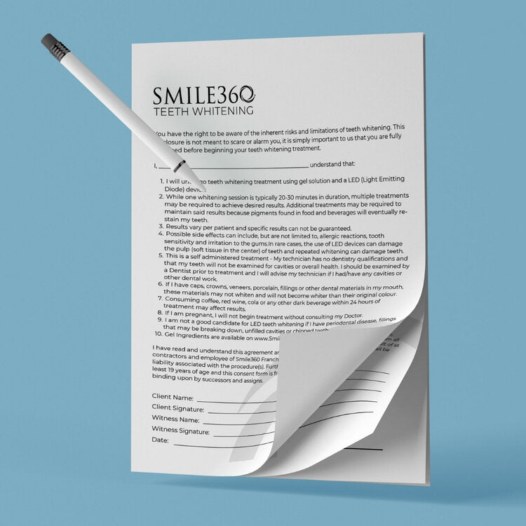 Teeth Whitening Waiver Agreement Template | Teeth Whitening Treatment Form