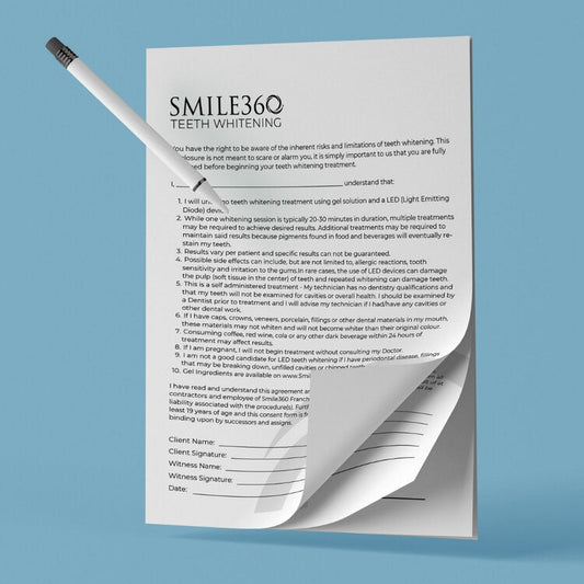 Teeth Whitening Waiver Agreement Template | Teeth Whitening Treatment Form